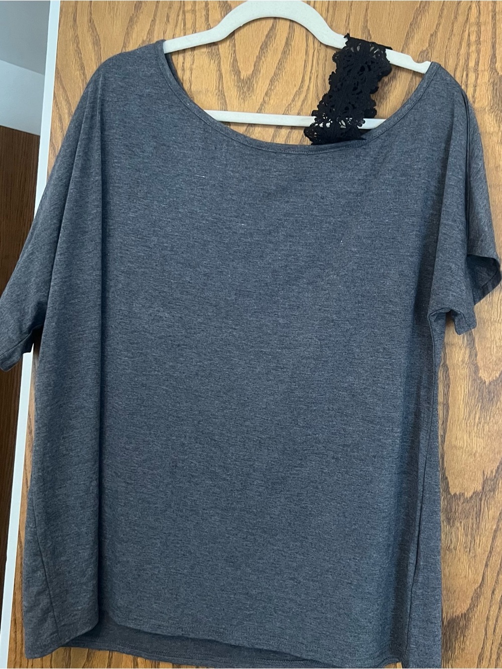 Women’s Grey Scoop Neck Tee - Classic Casual Top